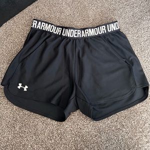 Black Under Armour Cloth Shorts With Pockets
